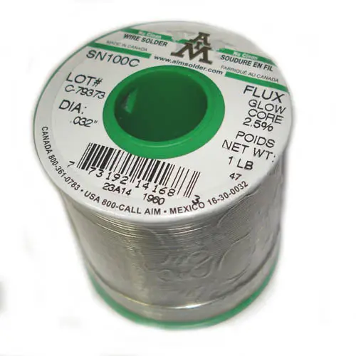 14168 - Solder Wire Lead Free .032In 1Lb No Clean Mainly Alloy 1