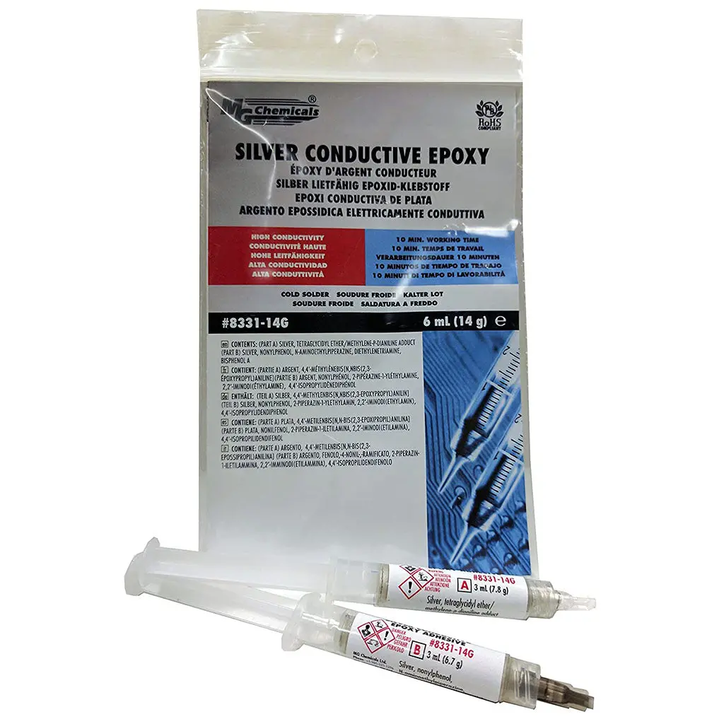 8331S-15G - Epoxy Silver Conductive Syringes High Conductivity 4Hr 15G 1