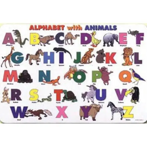 Plp-Abc-1 - Placemat Alphabet With Animals 1