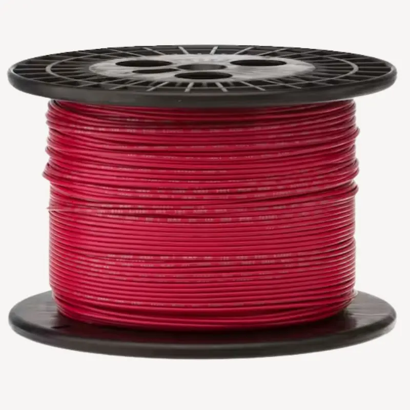 10381-18-R-1000 - Teflon Wire Stranded 18Awg 1000F Red Unshld Silver Plated Coppr 1