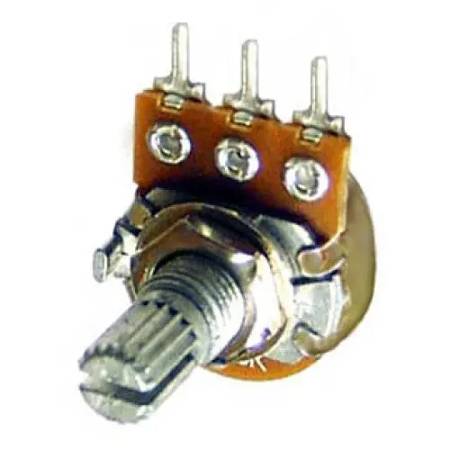 01834-Pc - Pot Lin 100K 1/4In Rnd 16Mm Pcmt Split Knurl Shaft 1