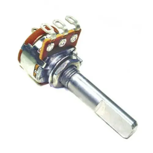 Pc855-P - Pot Log 50K Sw 1/4In Rnd 16Mm Sol D Shaft 1