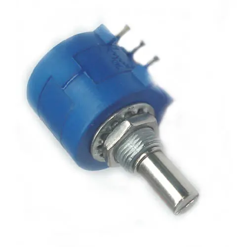 18Ptt-10K - Pot Lin 10K 10T 1/4In Rnd 22Mm 2W Sol Split Shaft 1