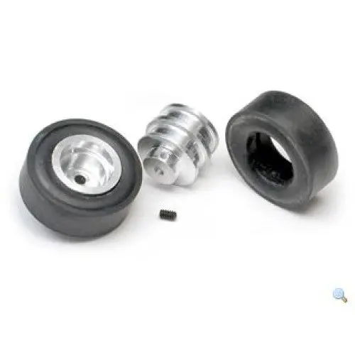 Rw2-2Mm-2 - Wheel Rubber 28-31Mm Dia 11Mm Width 2Mm Axle (2 Pcs/Pkg) 1