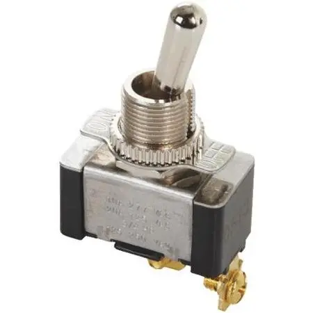 Gsw-11 - Toggle Switch 1P1t 20A On-Off Scr Thr 20A/125Vac W/Ind Plate 1