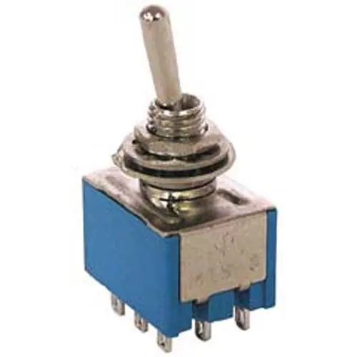 66-1215 - Toggle Switch 3P2t 6A On-Off-On 125Vac Th Sol 6Mm Hole 1