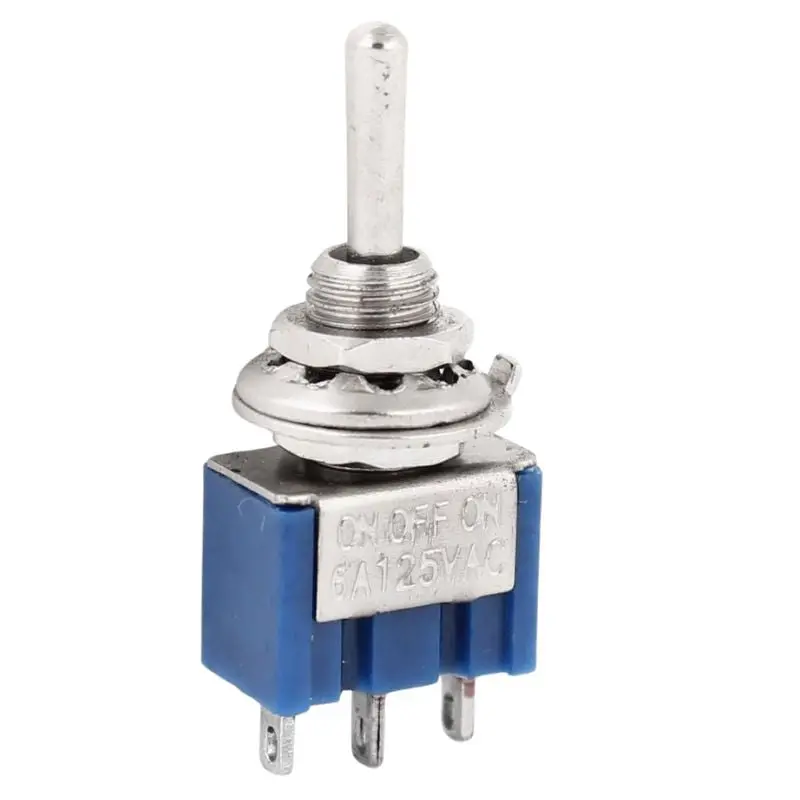 Swtog-000030 - Toggle Switch 1P2t 6A On-Off-On 125Vac Th Sol 6Mm Hole (10 Pcs/Pkg) 1