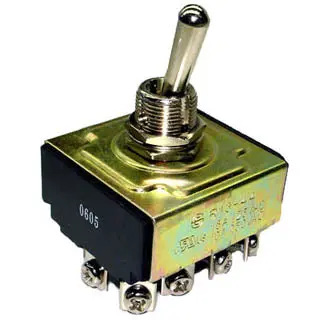 7920006 - Toggle Switch Mom 4P1t 16A (On)- Off 125Vac Th Scr 12Mm Hole 1
