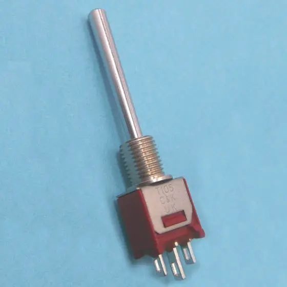 T108l1hzqe - Toggle Switch 1P2t 2A On-None- (On) 2A/120Vac Sol Thr Long Shft 1