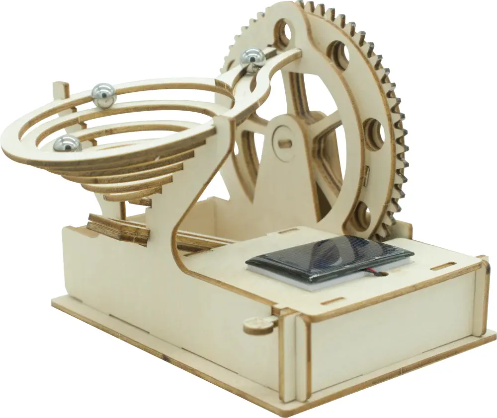 Wmr-001 Spiral - Marble Run Spiral Wooden Kit Motorized 1