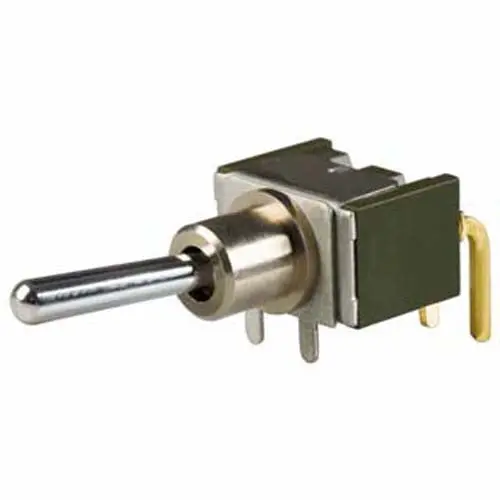 573-1313-0601-100 - Toggle Switch Mom 1P2t 20Ma (On) -Off-(On) 20V Unth Pcra 6Mm Hole 1