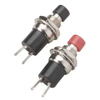 2751547D - Push Switch Mom 1P1t No Thr Sol 7Mm .5A/125Vac 2 Blk And 2 Red Cap (2 Pcs/Pkg) 1
