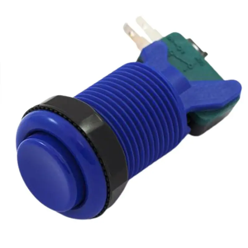 Swpus-093006 - Push Switch Mom 1P2t No/Nc Thr Qt 3A 120Vac Concave Lens Blue 1