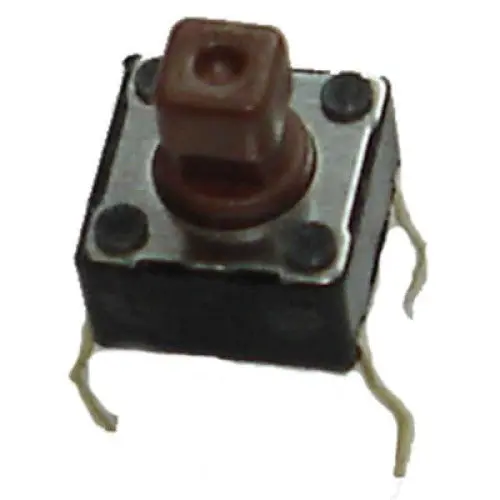 Sdtx-648-N - Push Switch Mom 1P1t No Pcst Sqr 6X6mm Actuator Ht 3.8Mm Brown (2 Pcs/Pkg) 1