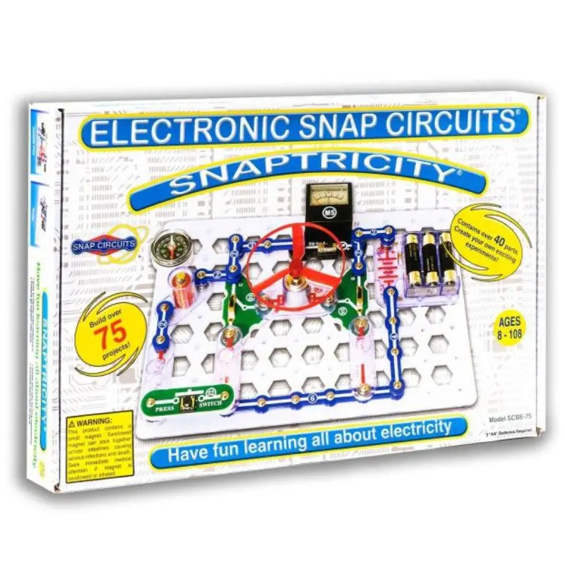 Scbe-75 - Snaptricity Magnetic Fields And Electricity Snap Circuits 1