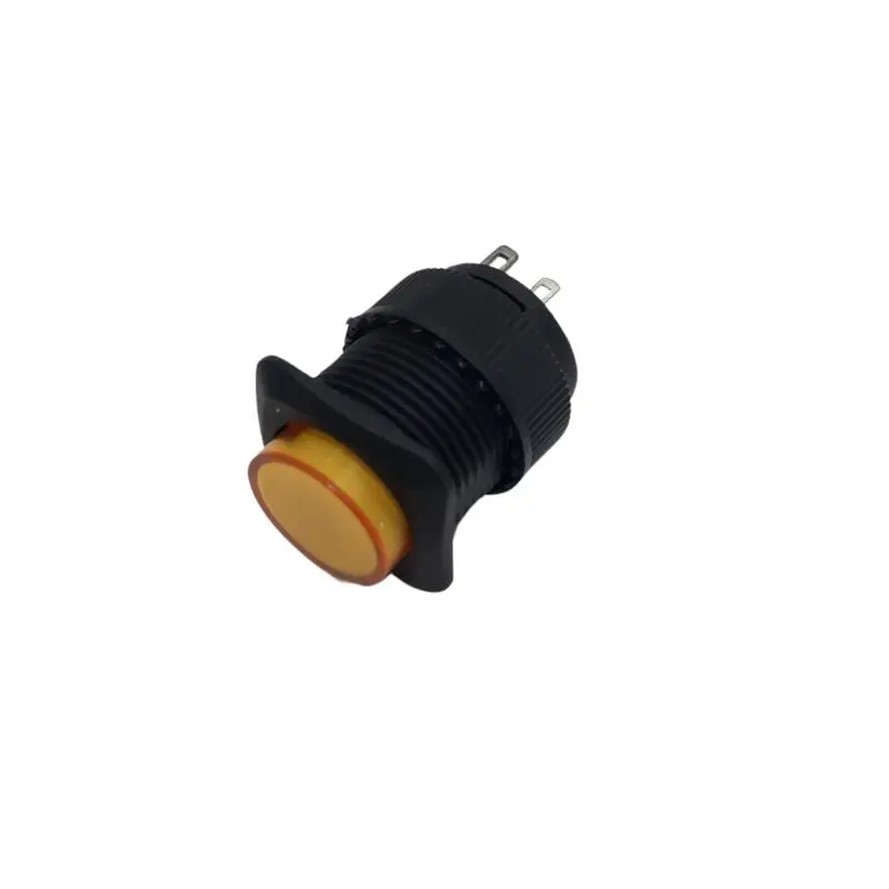 1441 - Push Switch Lit Mom Yel 1P1t 16 Mm No 3A 125V Sol 1