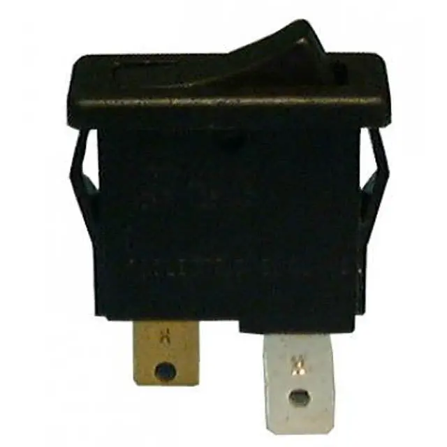 30-880 - Rocker Switch 1P1t 12A On-Off 125V/25V Quick Conn 1