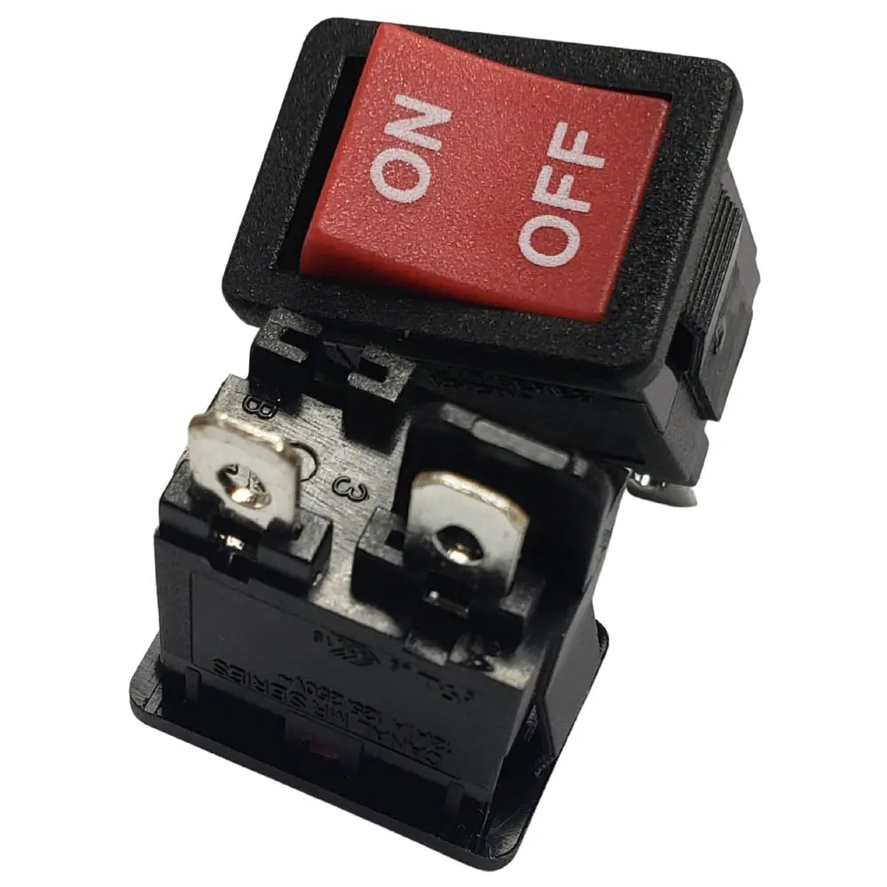 Mr110-C3n-Brn-Dp - Rocker Switch 1P1t 12A On-Off 125Vac Qt 13X20mm Actu Red 1