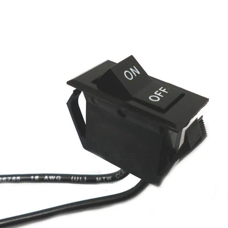 Ta115-Tb-B/On-Off - Rocker Switch 1P1t 10A On-Off 125Vac Wire 13.5X28mm Blk 1