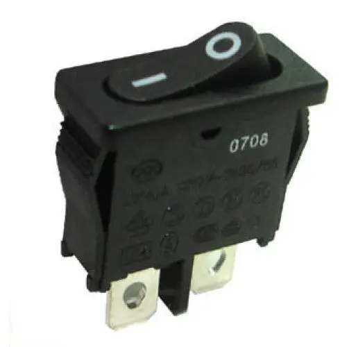 Mrh11-C5w-Nbbb-17Nc - Rocker Switch 1P1t 10A On-Off 250Vac Qt 7X20mm Blk 1