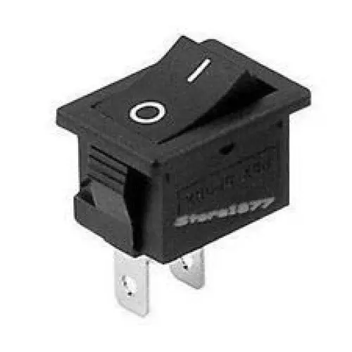 Rh110-C5n-Bbn-Dp - Rocker Switch 1P1t 16A On-Off 125Vac Qt 11X30mm Blk 1
