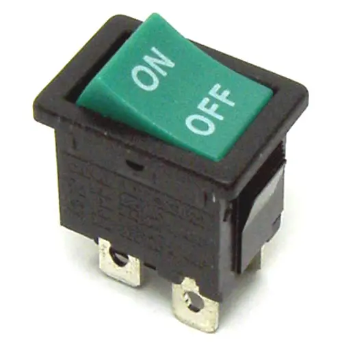 Mr210-C3n-Bgn-Dp - Rocker Switch 2P1t 12A On-Off 125Vac Qt 13X20mm Actu Grn 1