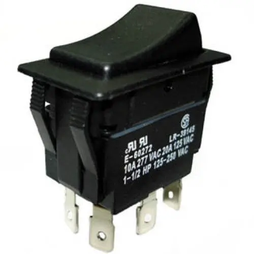 30-640 - Rocker Switch 2P2t 20A On-None- On 125Vac Qt 21X38mm Blk 1