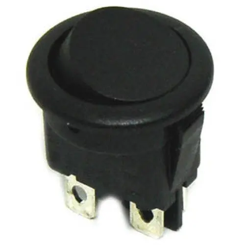 Mr210-R2a-Bb-Dp - Rocker Switch 2P1t 12A On-Off 125Vac Qt 20Mm Dia Blk Rnd 1