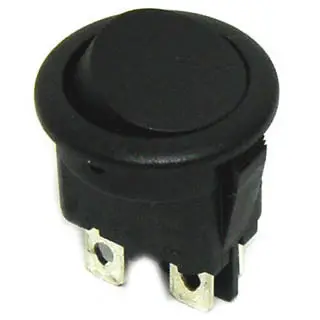 Rr812c1121 - Rocker Switch 2P1t 16A On-Off 125Vac Qt 20Mm Dia Blk Rnd Cul 1
