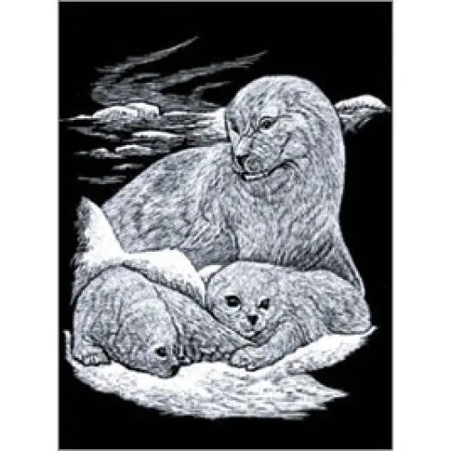 Silf16 - Silver Engraving Seal And Puppy 1