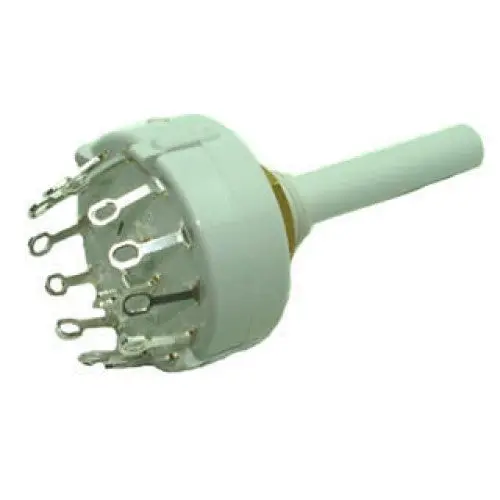 Ck1024-Dp - Rotary Switch 1P12t Non-Shorting Sol 26Mm 1/4In Shaft 1