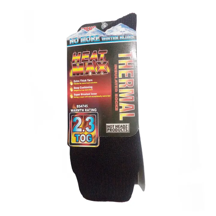 W-Tis-200-Black - Socks Thermal Insulated Large Black 1