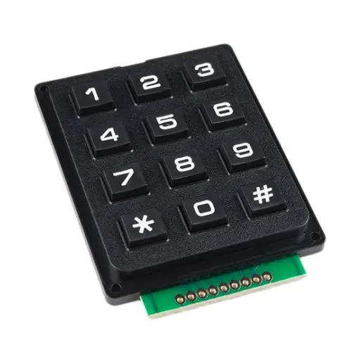 Spa-4317 - Keypad 4X3 Keys 12 Keys Membrane Switch Abs Plastic 1