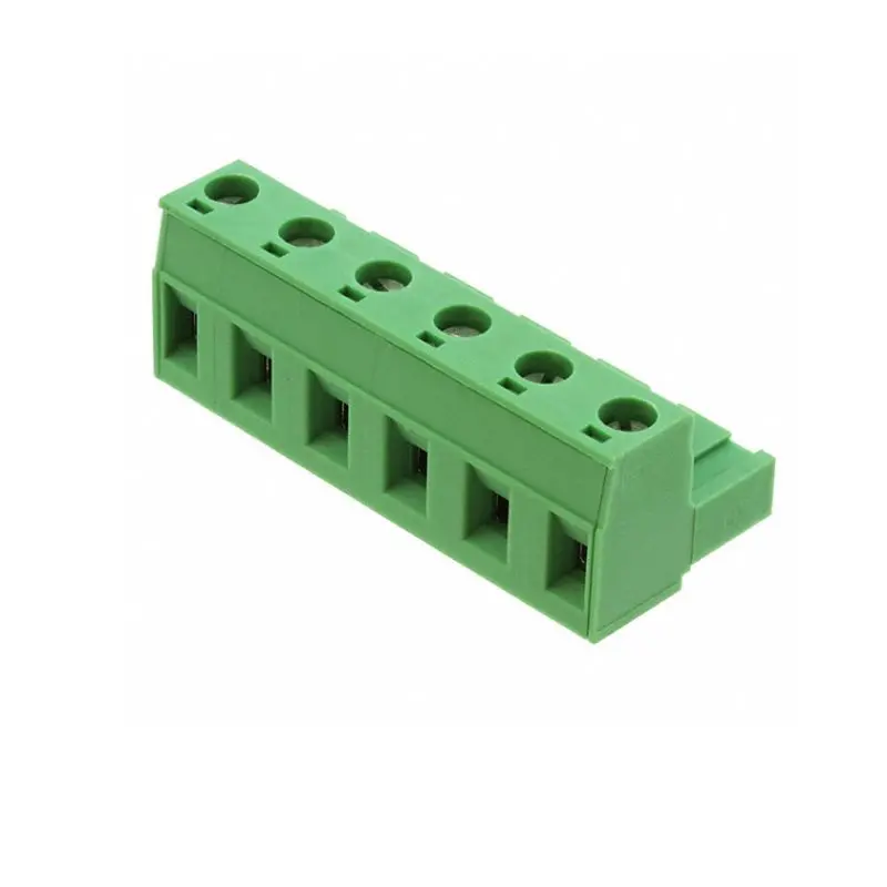 1767041 - Term Block 6P Fem Plug Ra 7.62Mm Grn 1