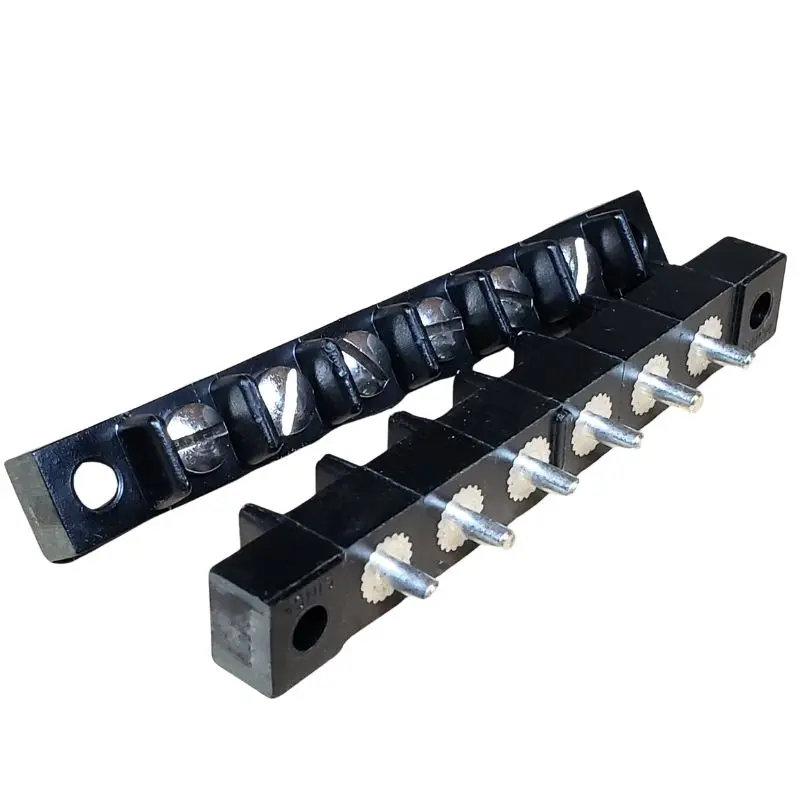 6-176-3 - Term Block 6P Pcst 1Row #5-40 22 -16Awg 15A/250V 7.5Mm Barrier 1
