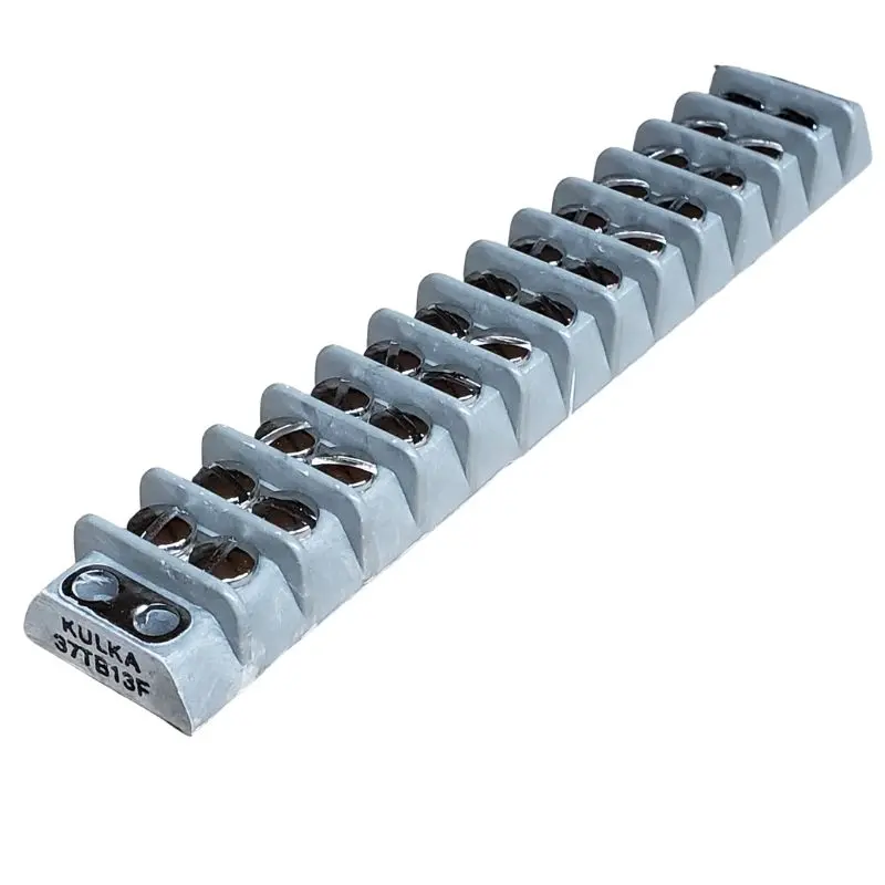 37Tb13f - Term Block 26P Flush 2Row Gry 1