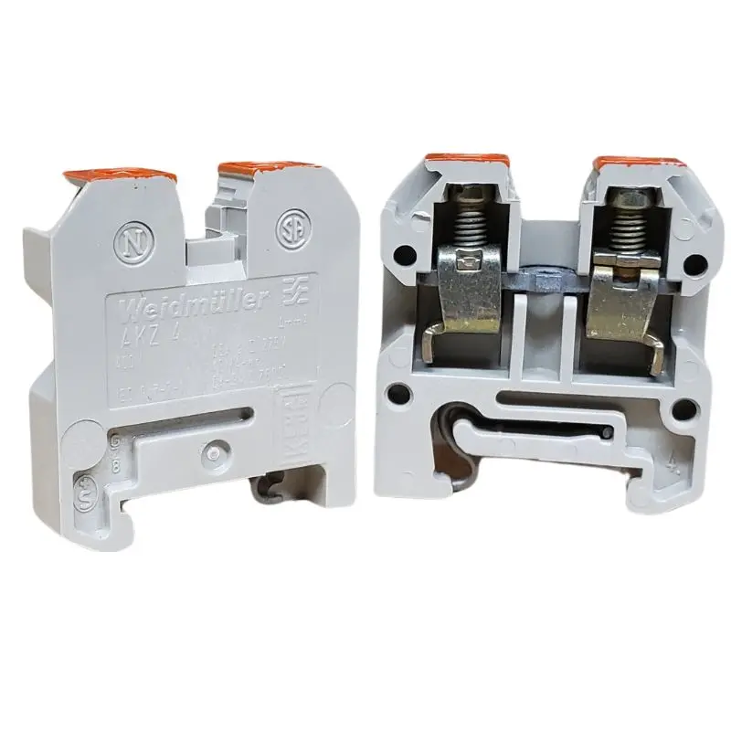 Akz-4 Orange - Term Block 1P Din Rail Org 1