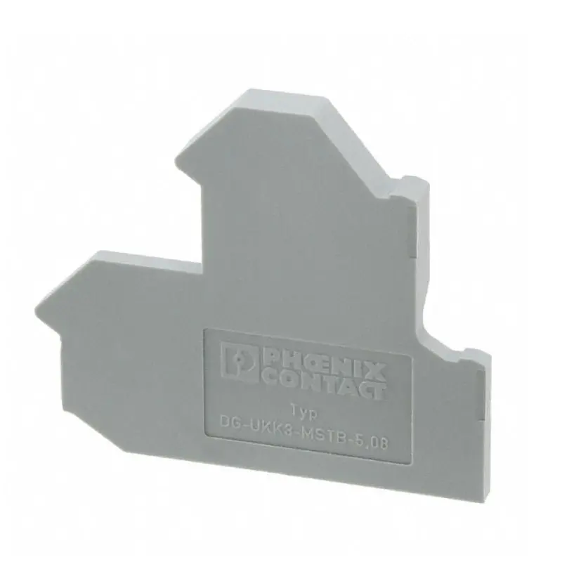 2770613 - Term Block Din Rail End Cover 2.2Mm Wide Gry 1