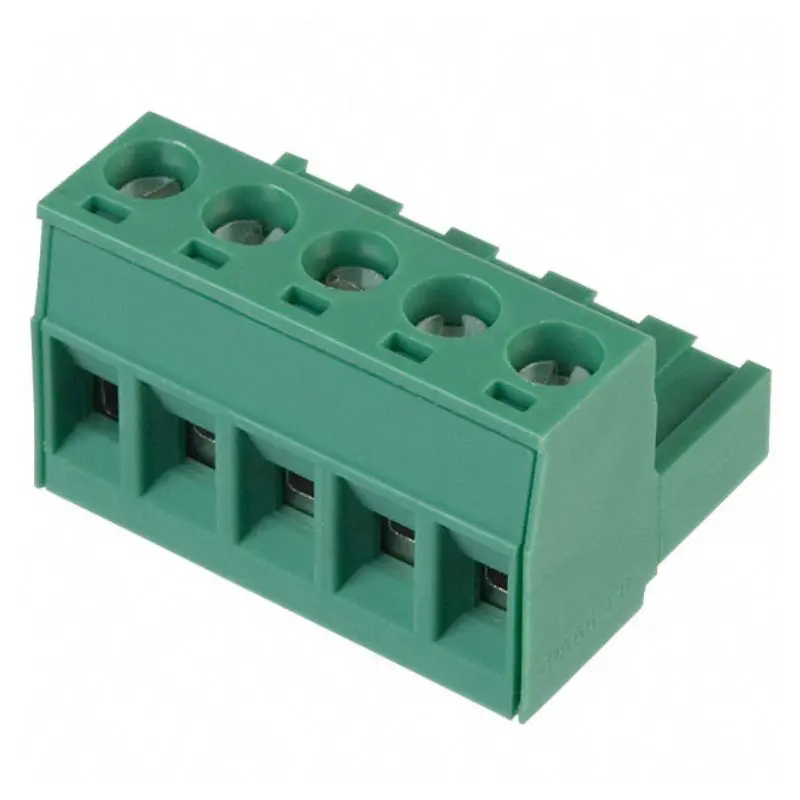 1757048 - Term Block 5P Fem Plug Ra 5Mm Grn 1