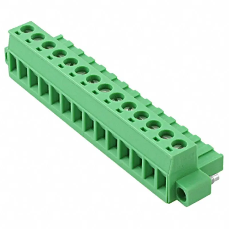 1778108 - Term Block 14P Clamp Ra 5Mm Fem Pluggable W/Hdr Grn 1