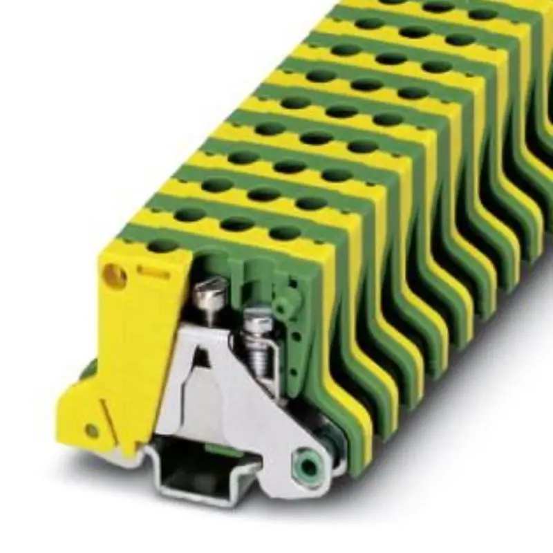 0452027 - Term Block Din Rail 15Mm 24-12 Awg Ground Modular Grn/Yel 1