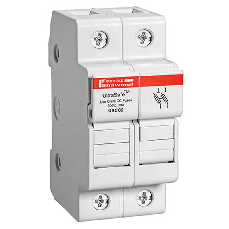 Uscc2 - Fuse Holder 30A 600Vdc/600Vac Din Rail Class Cc 2 Pole 1