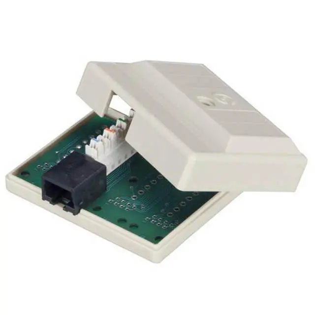 38778 - Baseboard Mod Jack 8P8c Single Beige T568b 110 1