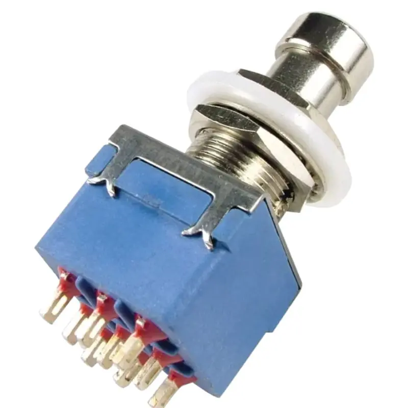 Swfot-005011 - Push Switch Latch 3P2t Thr Sol Guitar Pedal Switch 1