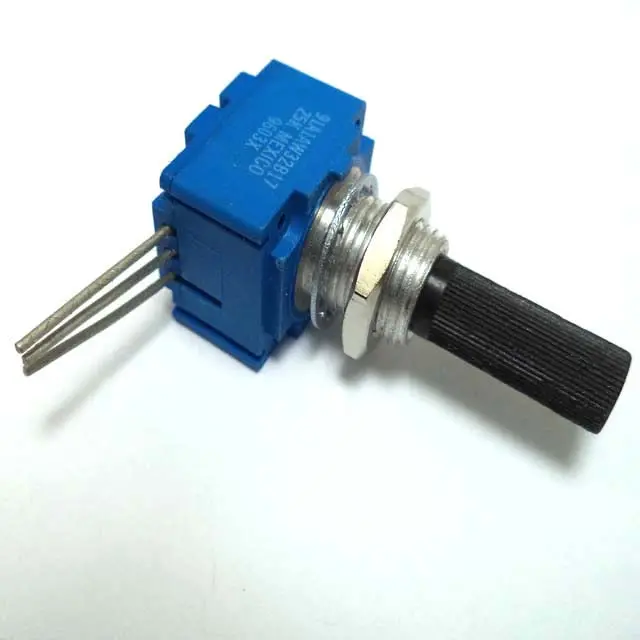 91A1aw32b17 - Pot Lin 25K 1/4In Sqr 16X17.5Mm  Pcra Solid Knurl Plastic Shaft 1