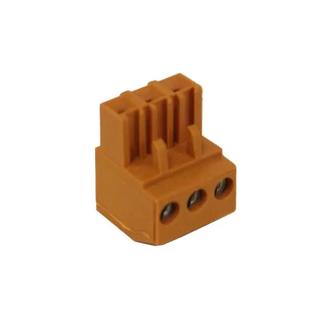 1281860000 - Term Block 3P Fem Plug Ra 5.08Mm 28-16Awg 10A/300V 15Mm Wide Org 1
