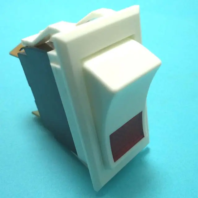 Ltila5b-6S-Wh-Rc-Xdi1 - Rocker Switch Mom Lit 1P1t 15A 125Vac (On)-Off Qt 21X38mm 1