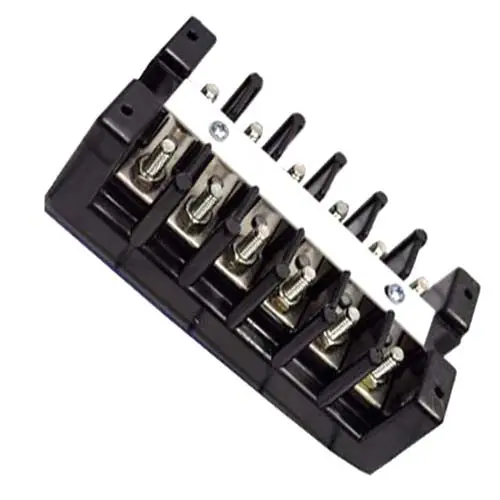 1506 St - Term Block 6P Flush 2Row #10-32 16-10Awg 75A/600V 15.88Mm Pitch 1