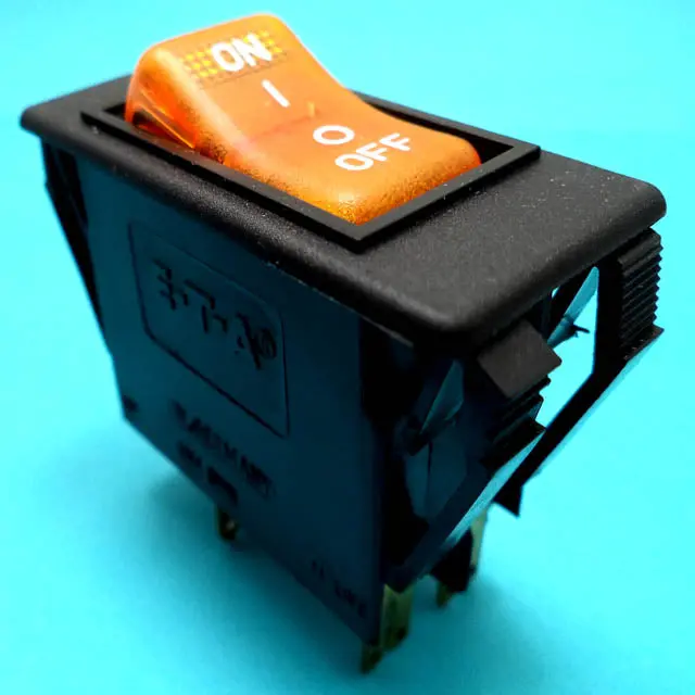 3120-F321-P7t1-W15lb4-15 - Circuit Breaker 15A 250Vac Rock Snap-In 2P 22X51mm Lit Actu Amb 1