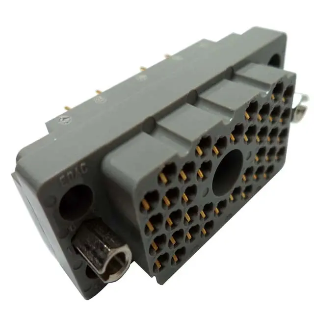516-038-520-402 - Conn Rack/Panel 38P Rect 8.5A With Pins Gray 1
